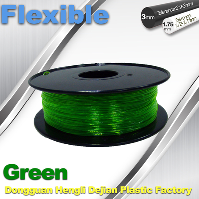 친절한 환경의 녹색 0.8kg/목록 가동 가능한 3D 인쇄 기계 필라멘트