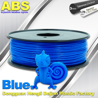 3D 인쇄 기계 물자 힘 파란 필라멘트, 1.75mm/3.0mm 아BS 필라멘트 소모품