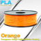 3d 인쇄를 위한 생물 분해성 오렌지 PLA 3d 인쇄 기계 필라멘트 1.75mm 물자