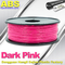 착색된 아BS 3d 인쇄 기계 필라멘트 1.75mm/3.0mm의 어두운 분홍색 아BS 필라멘트