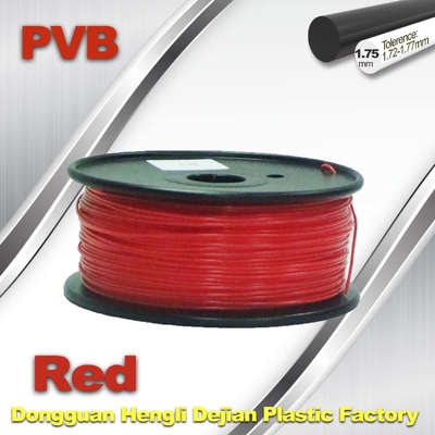 빨간 PVB 3D 인쇄 기계 필라멘트 1.75mm/3d 인쇄 기계 소모품 0.5KG/목록