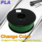 pla 필라멘트, 색깔 황록색에 변화 필라멘트 청록색을 인쇄하는 1.75/3.0mm 3d