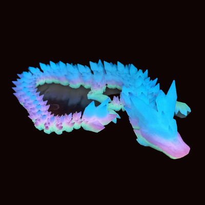 PINRUI 빛 레인보우 PLA 1kg 1.75mm 레인보우 흰색 3D 프린터 필라멘트 3D 프린터에 어두운 플라스틱에서 색을 변경