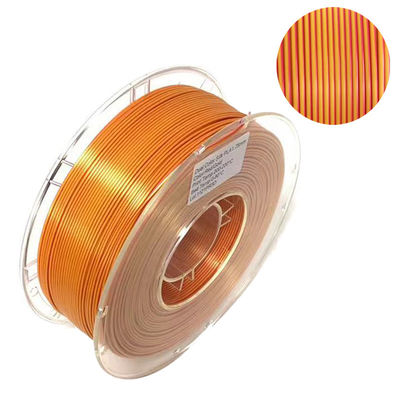 PINRUI 듀얼 컬러 실크 PLA 필라멘트 1.75mm 바이 컬러 3D 프린터 실크 PLA 필라멘트 1kg (2.2lbs)