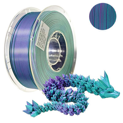 PINRUI 듀얼 컬러 실크 PLA 필라멘트 1.75mm 바이 컬러 3D 프린터 실크 PLA 필라멘트 1kg (2.2lbs)