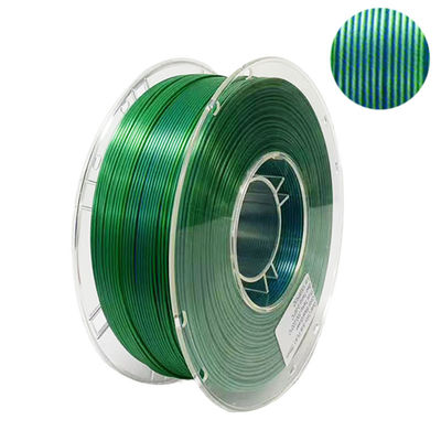 PINRUI 듀얼 컬러 실크 PLA 필라멘트 1.75mm 바이 컬러 3D 프린터 실크 PLA 필라멘트 1kg (2.2lbs)