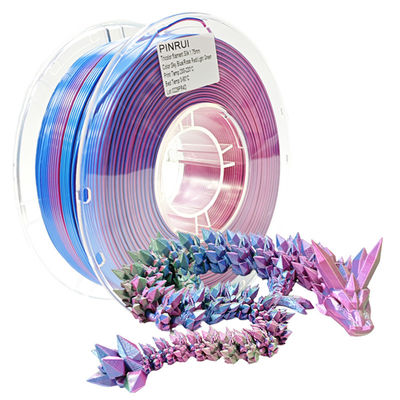 PINRUI 삼색 PLA 실크 필라멘트 1.75mm 1kg 스풀 삼색 PLA 실크 필라멘트 대부분의 FDM 프린터에 적합