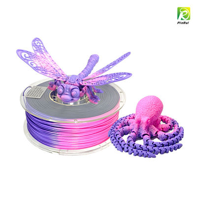 PINRUI 3D 프린터 필라멘트, 온도 변색 PLA 필라멘트 1.75mm, 세밀하게 엮은 3D 프린터 필라멘트