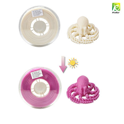 PINRUI PLA 3D 프린터 필라멘트, 자외선 또는 햇빛 색상 변경 색상 PLA 필라멘트 1.75mm,차원 정확성 +/- 0.03mm