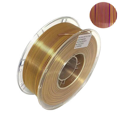 PINRUI 실크 2 컬러 필라멘트, PLA 1.75mm 3D 프린터 필라멘트, 3D 필라멘트