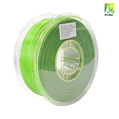 PINRUI 1kg 두 가지 색상 온도 반응 PLA 3D 인쇄 필라멘트 열 활성 색상 변화 실크 플라스틱 막대