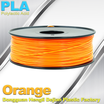 3d 인쇄를 위한 생물 분해성 오렌지 PLA 3d 인쇄 기계 필라멘트 1.75mm 물자