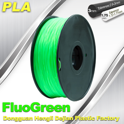 1.75/3mm PLA Fluo - 담당자 랩, Cubify를 위한 녹색 형광성 필라멘트
