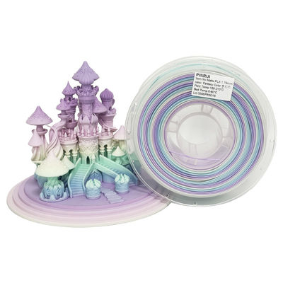 PINRUI 3D 프린터 필라멘트 매트 무지개 꿈꾸는 색상 1.75mm 1kg 다중 색상 대부분의 FDM 프린터에 적합합니다